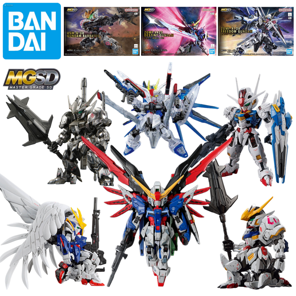 Model Kit Wing Zero - Bandai MGSD DESTINY GUNDAM/GUNDAM AERIAL/Gundam Barbatos/Freedom