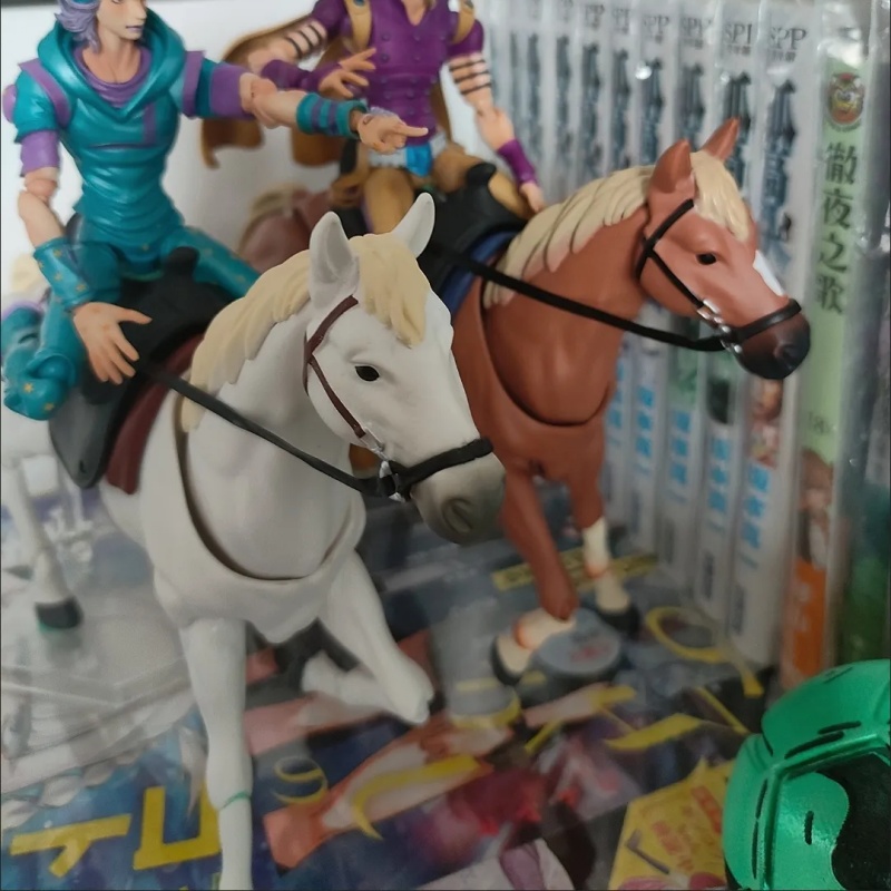 Model Kit Jojo - Horse Figurine 1/12 Scale Articulated Brown