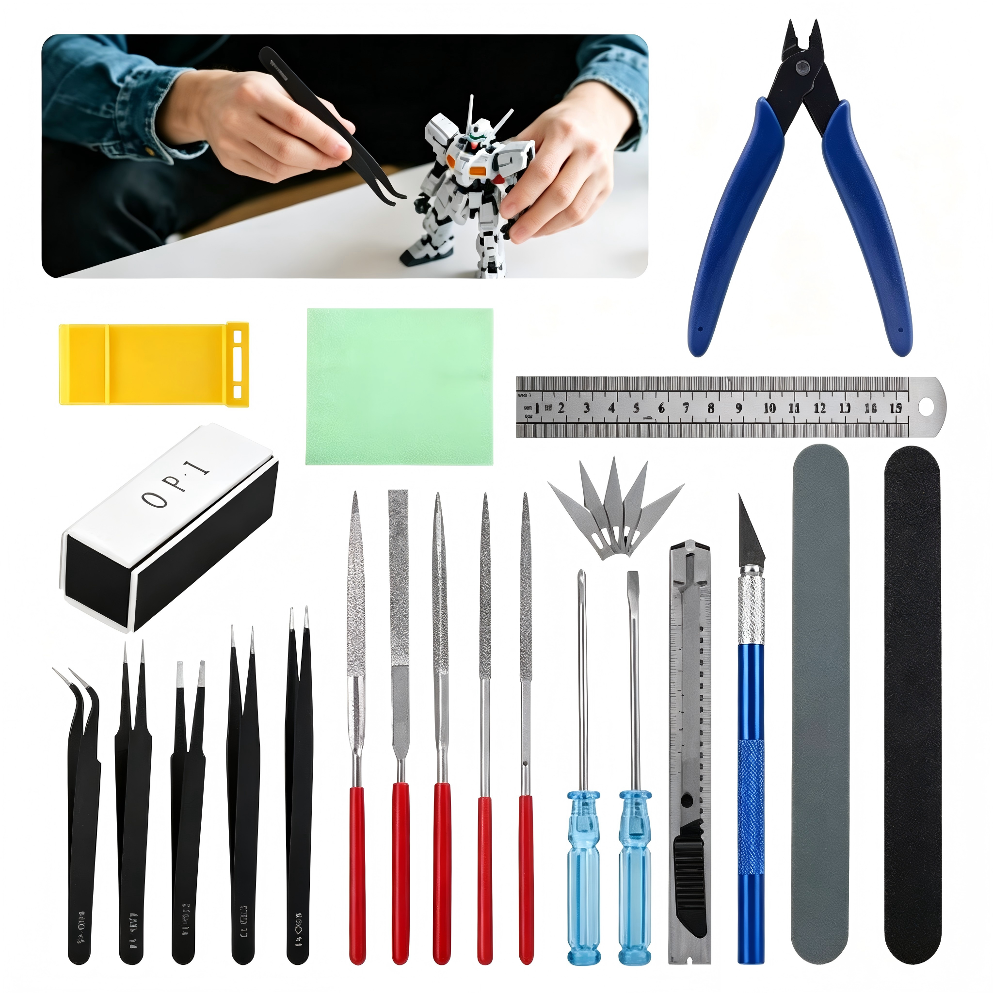 Model Kit Tool Set - 26Pcs Gundam Model Building Tools Kit,