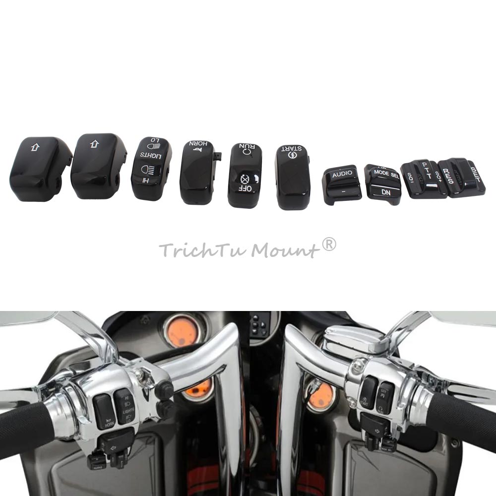 Model Kit Harley Davidson - Motorcycle Handlebar Hand Switch Housing Caps