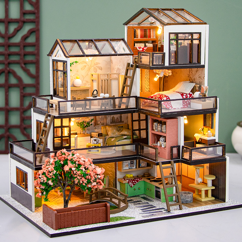 DIY Wooden Dream Town Cottage  – Model Kit Walmart recenzja i cena