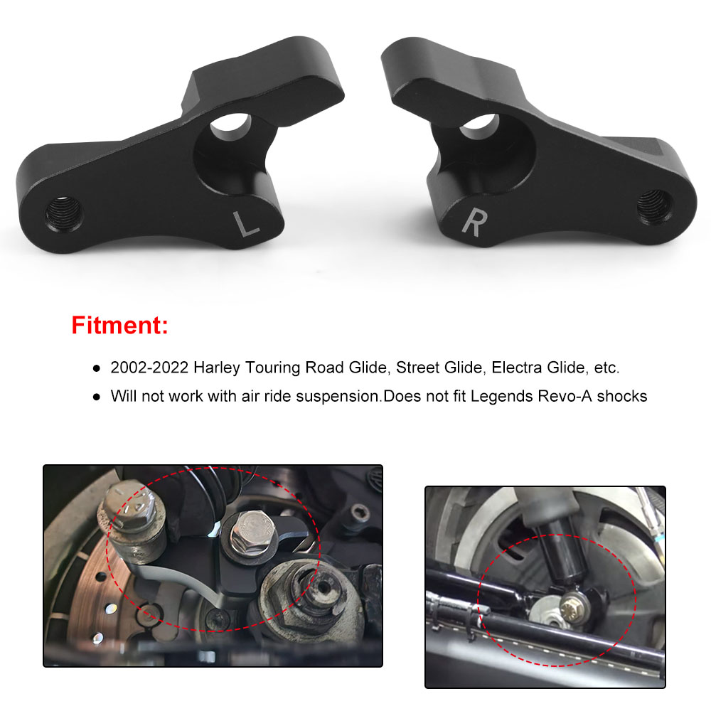 2 Inch Lowering Blocks Kit for – Model Kit Harley Davidson recenzja i cena