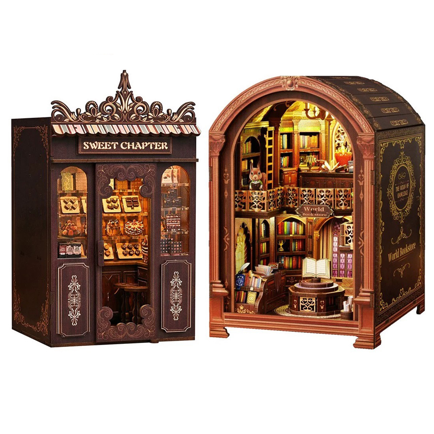 DIY Wooden Book Nook Shelf Ins – Model Kit Glue recenzja i cena