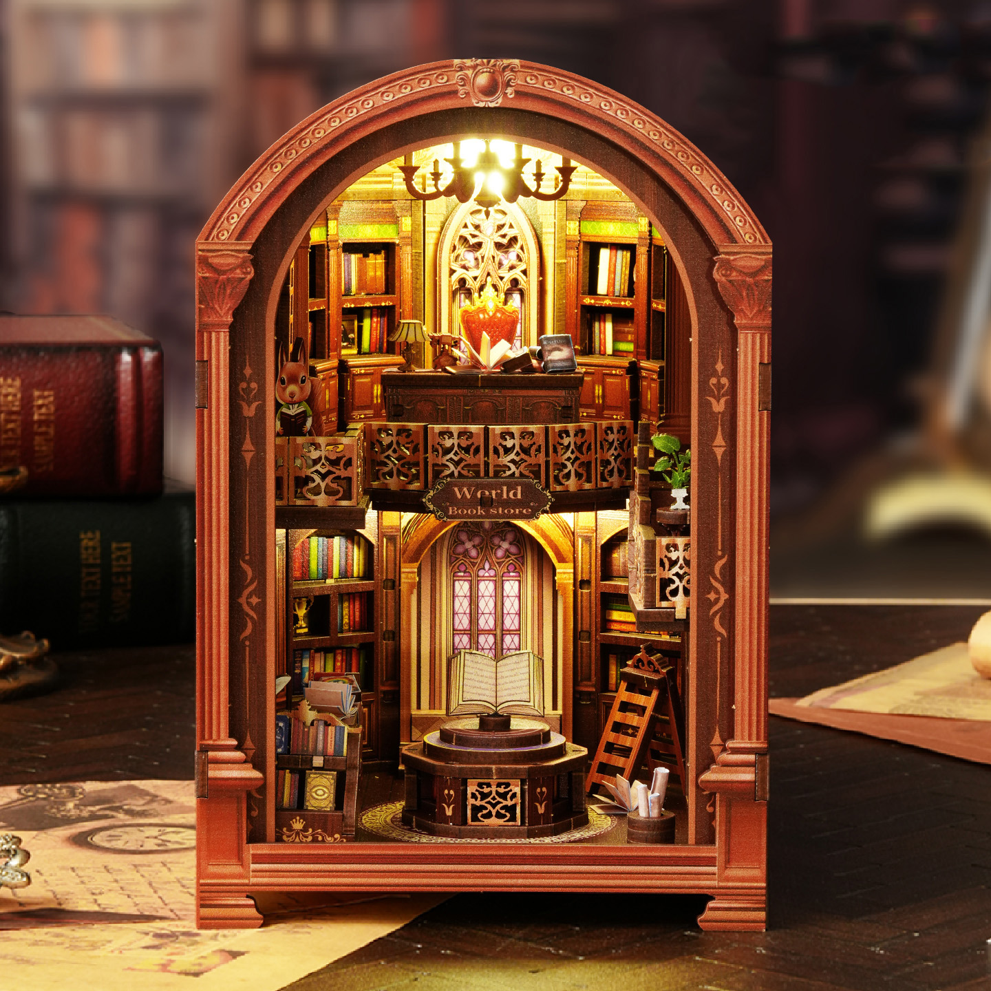 DIY Wooden Book Nook Shelf Ins – Model Kit Glue recenzja i cena