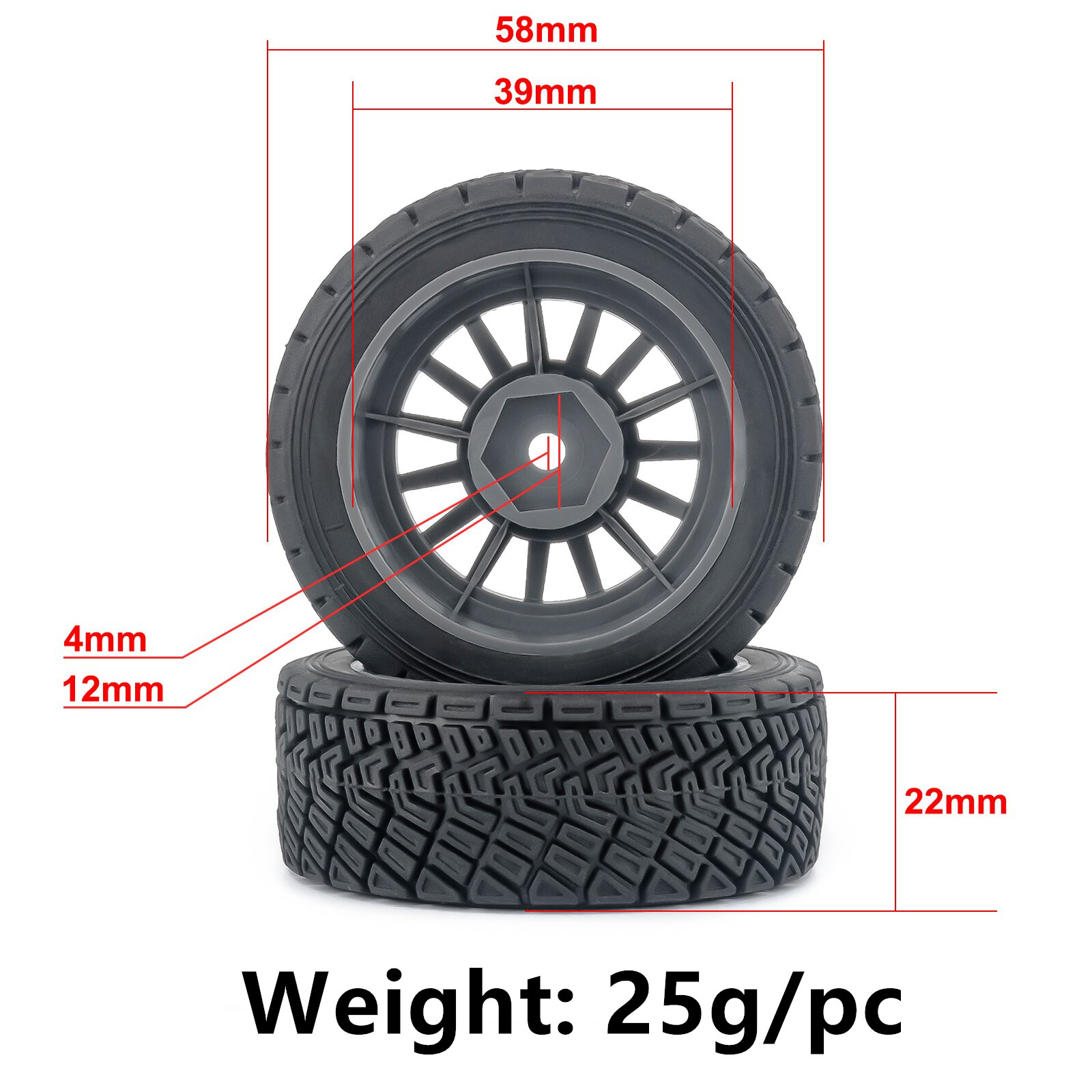 1/14 WRC Rally Tires Racing Ty – Model Kit Tamiya recenzja i cena