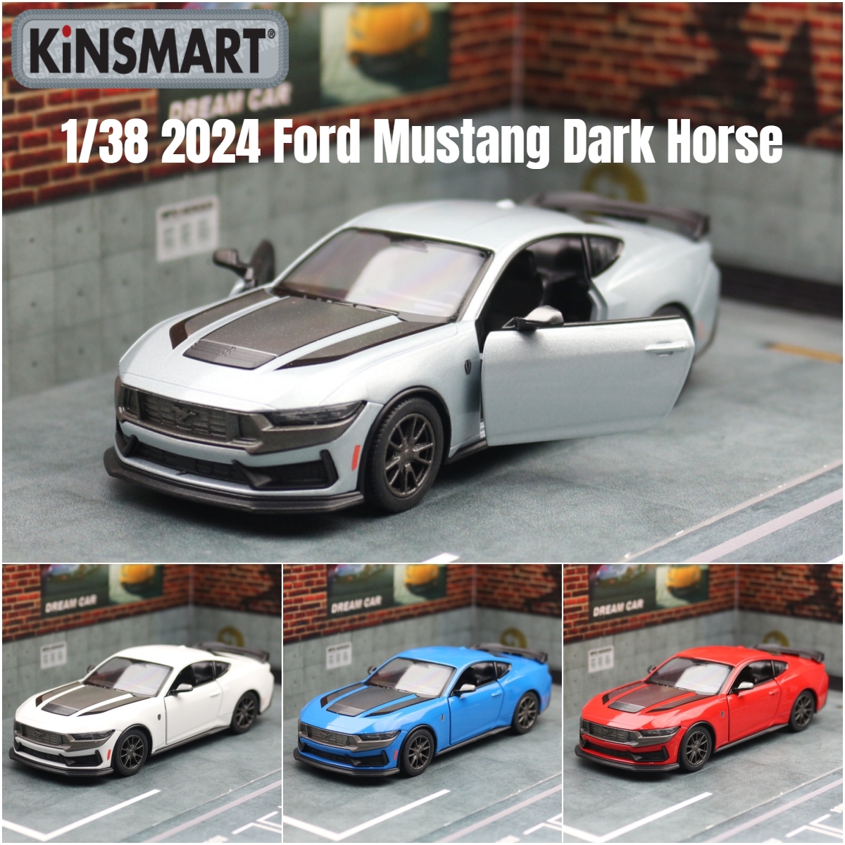 KiNSMART Toy Car Model 1/38 20 – Model Kit Horse recenzja i cena