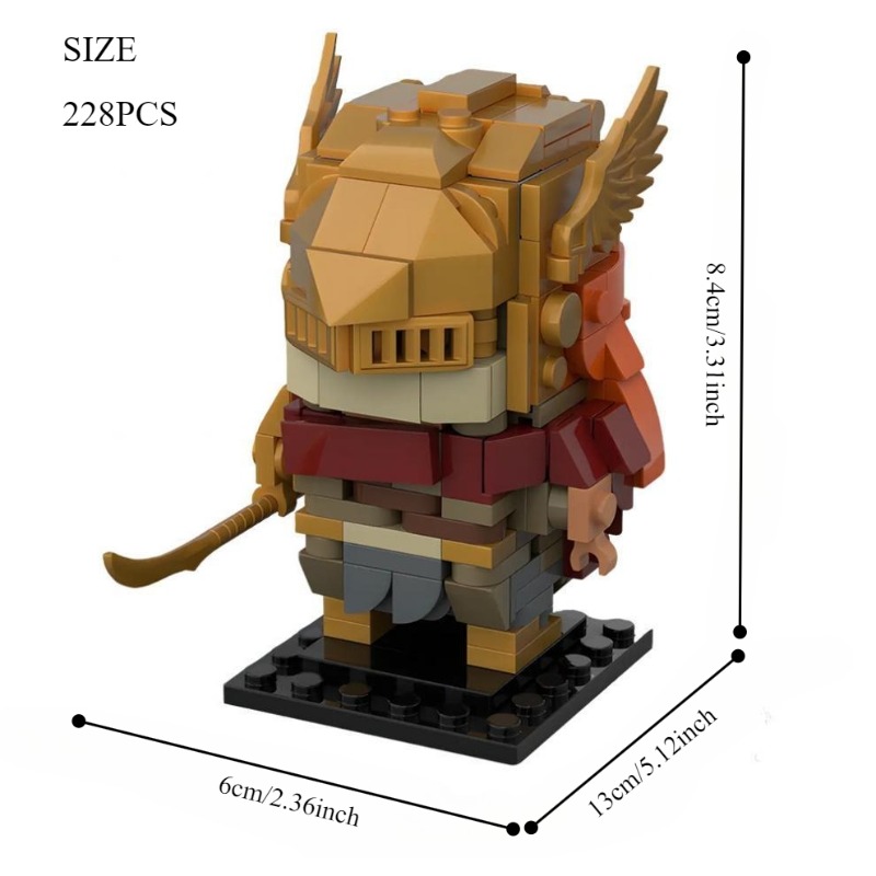 228Pcs Medieval Valkyrie Figur – Model Kit Valkyrie recenzja i cena
