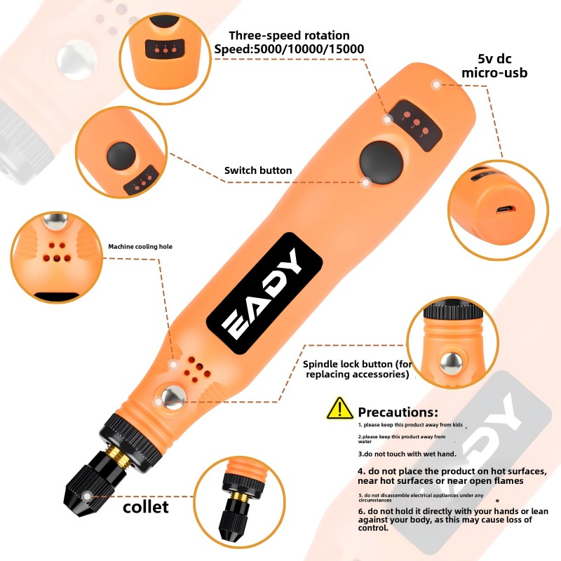 USB Cordless Rotary Tool Kit – – Model Kit Store recenzja i cena