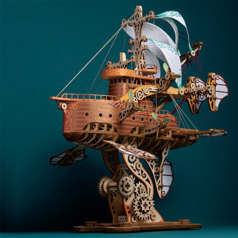 DIY 3D Wooden Puzzle Fantastic – Model Kit Glue recenzja i cena