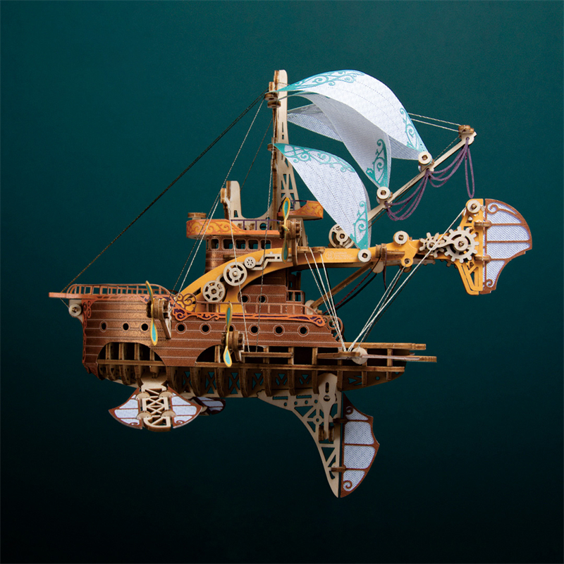 DIY 3D Wooden Puzzle Fantastic – Model Kit Glue recenzja i cena