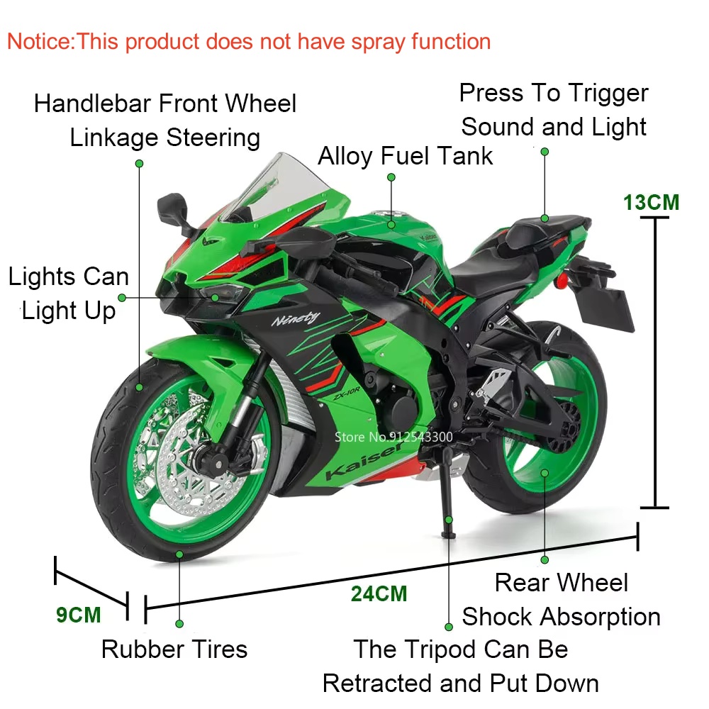 1:9 Scale 1299 Kawasaki ZX-10R – Model Kit Harley Davidson recenzja i cena