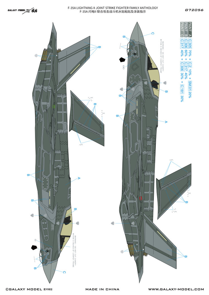 Galaxy 1/72 Scale F-35A Lightn – Model Kit Tamiya recenzja i cena
