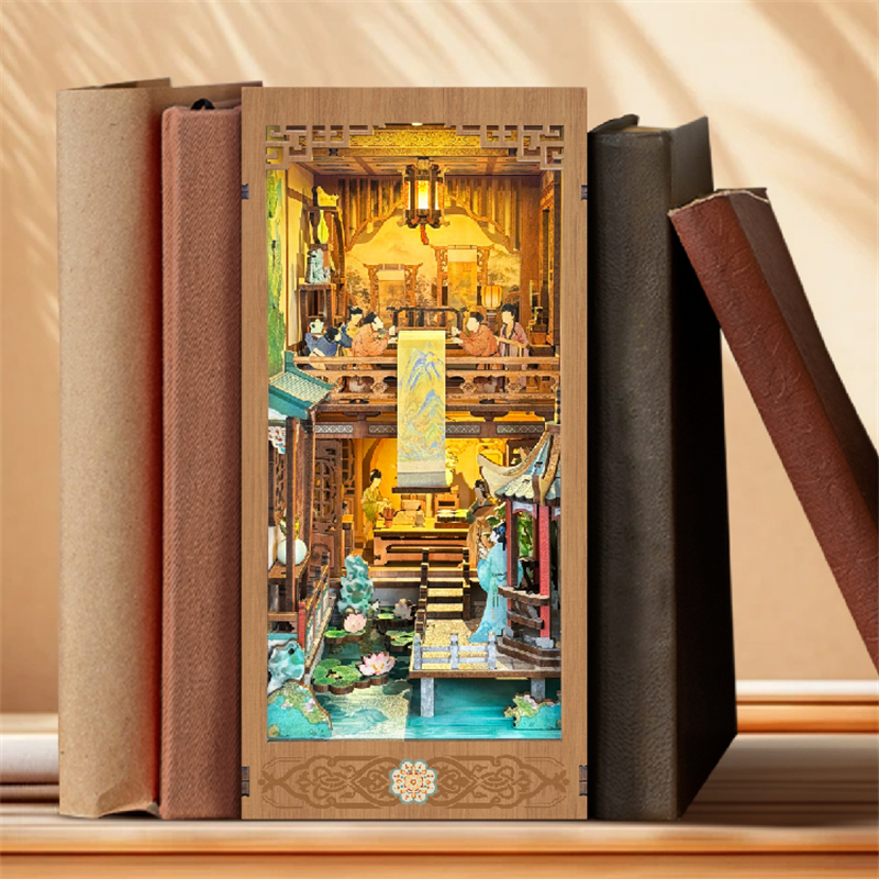 DIY Wooden Book Nook Shelf Ins – Model Kit Glue recenzja i cena