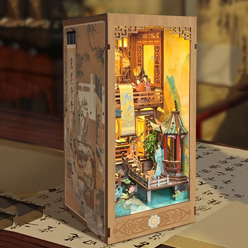 OUZEY Wooden Book Nook Shelf I – Model Kit Glue recenzja i cena