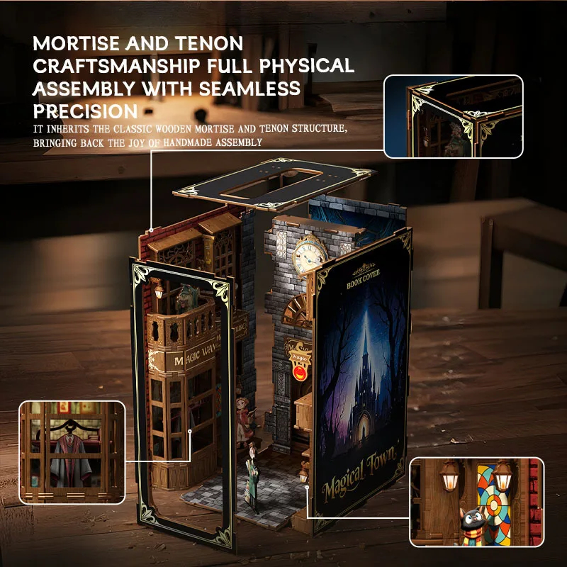 OUZEY Wooden Magic Town Book N – Model Kit Glue recenzja i cena