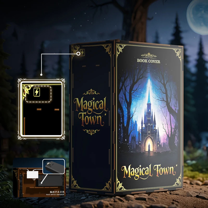 OUZEY Wooden Magic Town Book N – Model Kit Glue recenzja i cena