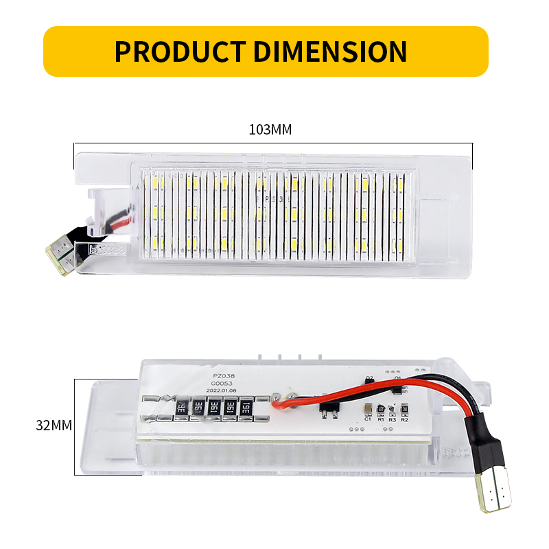 2Pcs Canbus LED License Plate  – Model Kit Alfa Romeo recenzja i cena