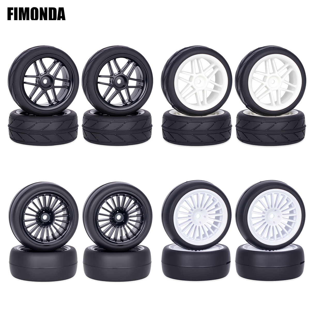 Pre-Glued RC Wheels Tires Set  – Model Kit Tamiya recenzja i cena