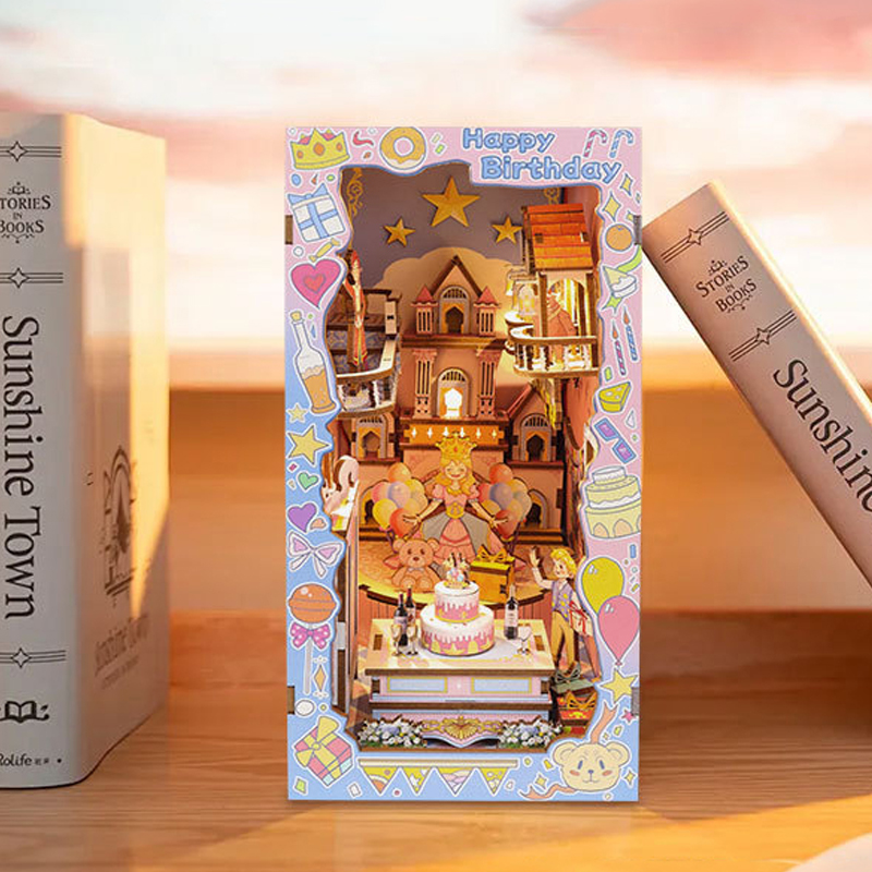 DIY Wooden Book Nook Shelf Ins – Model Kit Glue recenzja i cena