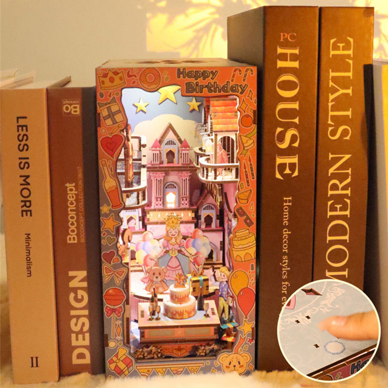 DIY Wooden Book Nook Shelf Ins – Model Kit Glue recenzja i cena