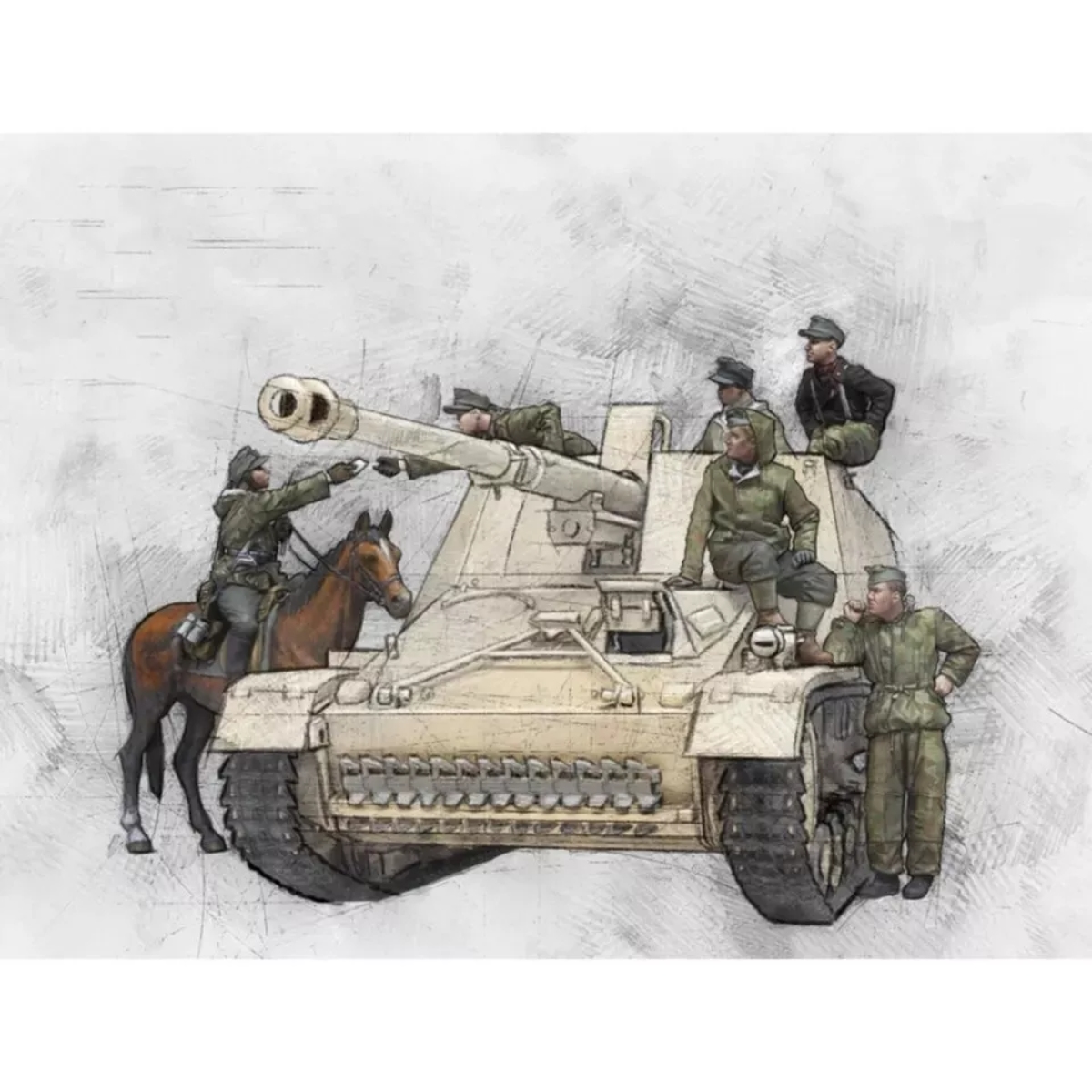 1/35 resin soldier model GK mi – Model Kit Horse recenzja i cena
